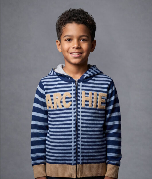 SWEATER CAMPERA RAYADA UNI